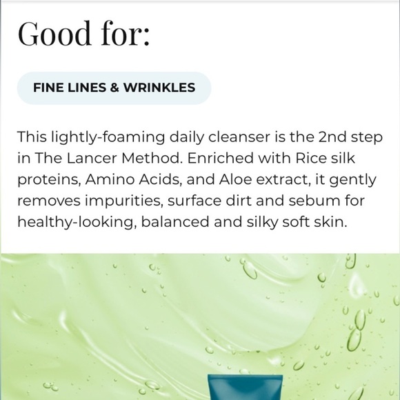 EXTRA LG LANCER THE METHOD CLEANSER NORMAL TO COMBO SKIN 100% AUTHENTIC 4.5FL OZ - Picture 5 of 13